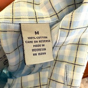Latitude By Northern Isles Men's Plaid Button Down Long Sleeve Shirt Sz M